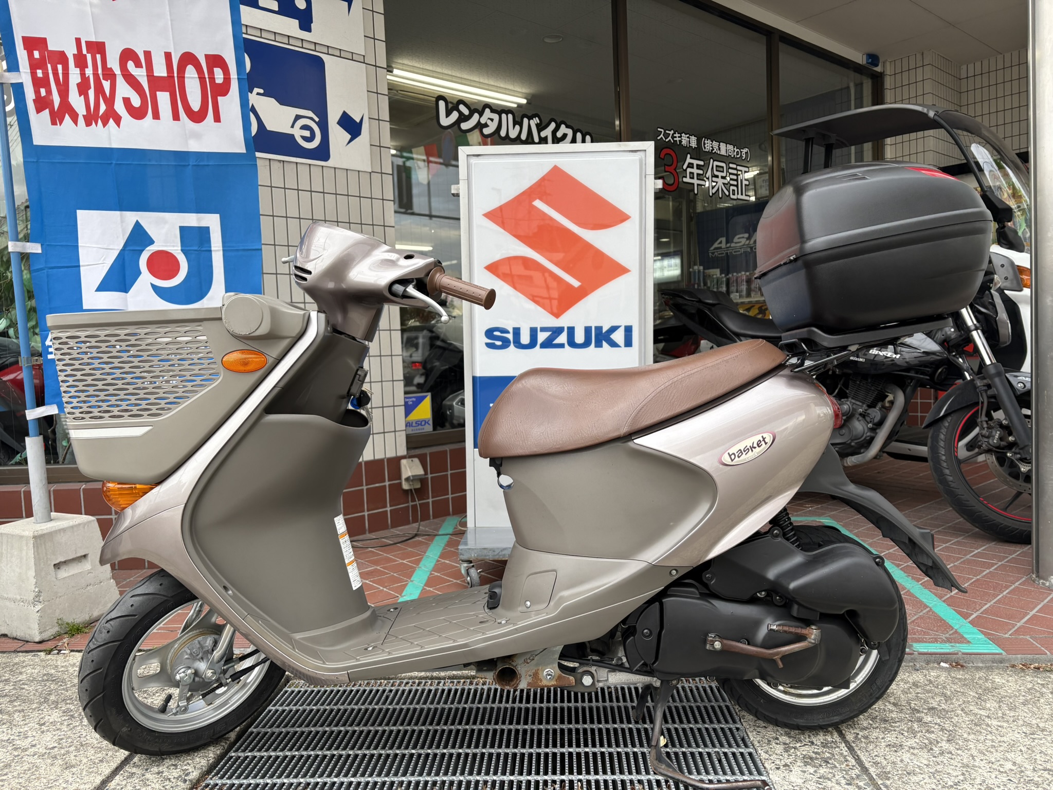 京都の中古バイク・中古スクーター:レッツ4バスケット